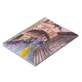 Carnet spirale - Aquarelle Couverture des canaux d (Côté gauche)