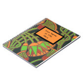 Carnet spirale avec design de couverture égyptienn (Côté gauche)