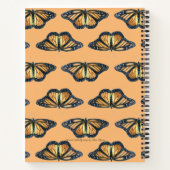 Carnet spirale avec design papillon Monarque (Dos)