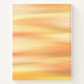 Carnet Spirale blanche inspirée par le coucher du soleil (Dos)