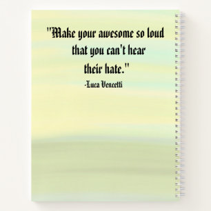 Carnet Spirale blanche inspirée par le coucher du soleil