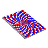 Carnet Spirale bleue rouge blanc par Kenneth Yoncich (Côté Droit)