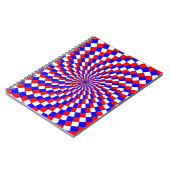 Carnet Spirale bleue rouge blanc par Kenneth Yoncich (Côté gauche)