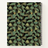 Carnet Spirale botanique de feuille élégante (Dos)