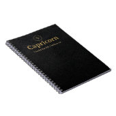 Carnet spiralé Capricorne - Simili-cuir (Côté Droit)