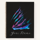 Carnet Spirale chic tendance abstraite moderne (Devant)