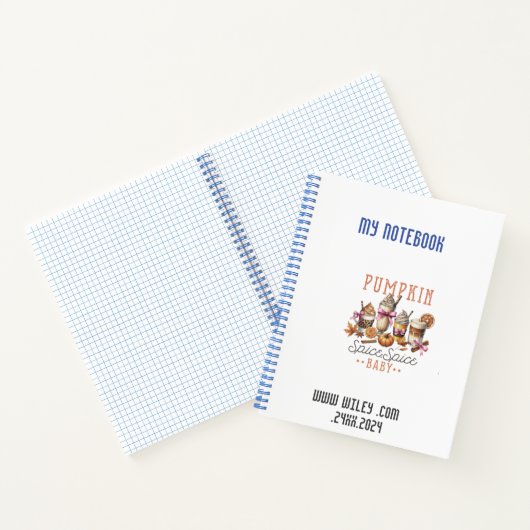 Carnet spirale citrouille épice (Intérieur)
