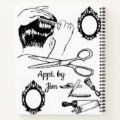 Carnet spirale Coloriage Barbier Barbier (Dos)