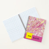 Carnet Spirale contemporaine géométrique abstraite coloré (Intérieur)