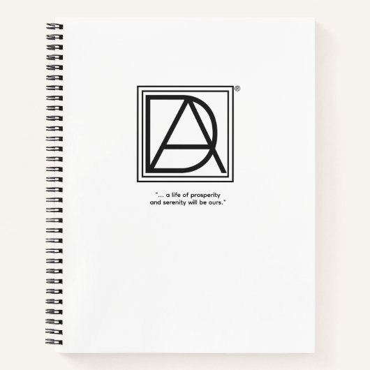 Carnet spiralé D.A. (Devant)