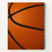 Carnet spirale de basket-ball monogramme (Dos)