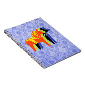 Carnet Spirale de cheval de Dala - (Côté Droit)