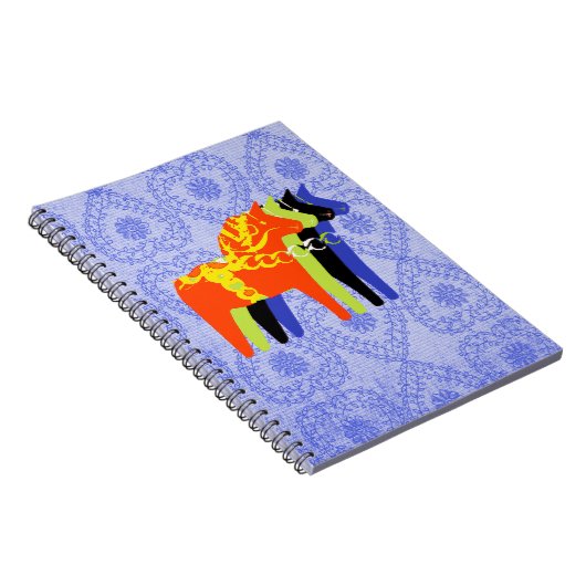 Carnet Spirale de cheval de Dala - (Côté Droit)