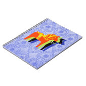 Carnet Spirale de cheval de Dala - (Côté gauche)