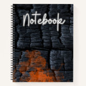 Carnet Spirale de flamme de charbon (Devant)