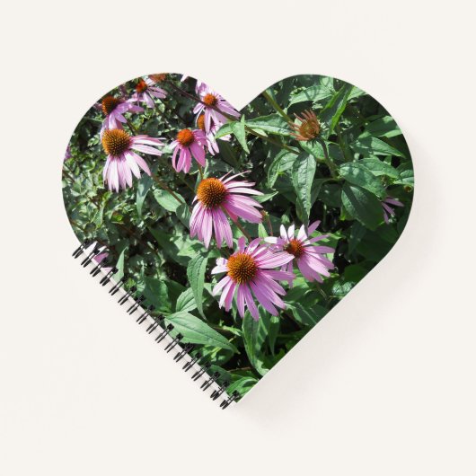 Carnet Spirale de fleurs violettes (Devant)