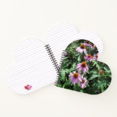 Carnet Spirale de fleurs violettes (Intérieur)