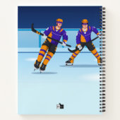 Carnet spirale de hockey sur glace sur mesure (Dos)