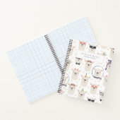 Carnet spirale de la llama mignonne pour le retour (Intérieur)