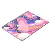 Carnet Spirale De L'Espace Extérieur Rose Et Violet Abstr (Côté gauche)