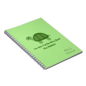Carnet Spirale de motivation de tortue  (Côté Droit)