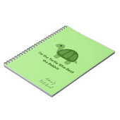 Carnet Spirale de motivation de tortue (Côté gauche)