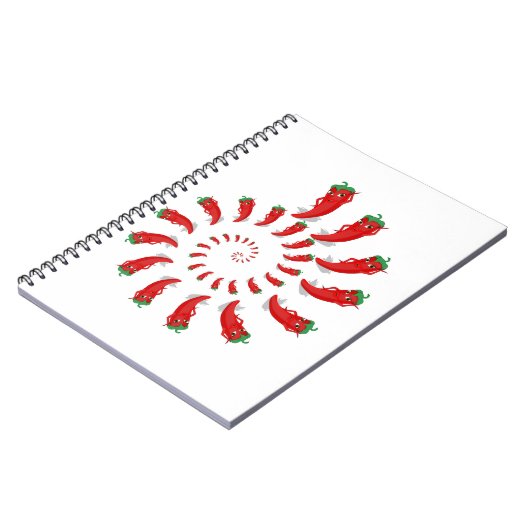 Carnet Spirale de Pepper Diva Rouge (Côté gauche)