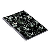 Carnet Spirale de verdure élégante (Côté Droit)