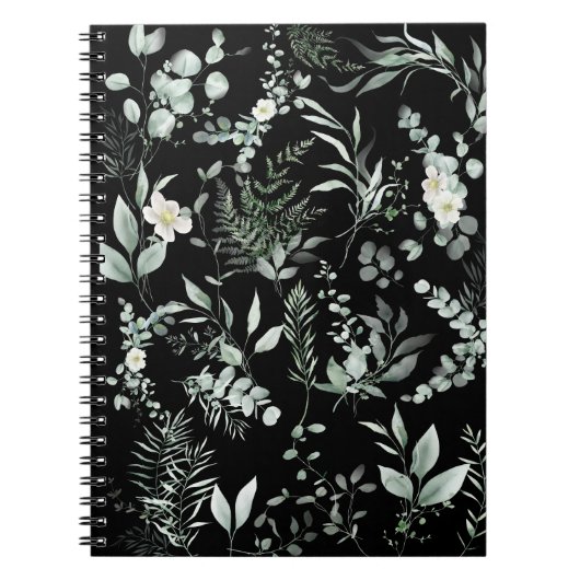 Carnet Spirale de verdure élégante (Devant)
