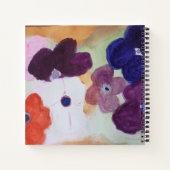 Carnet spirale des anémones de printemps (Dos)