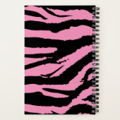 Carnet Spirale d'impression rose Zèbre (Verso)