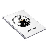 Carnet Spirale Dorée dans les Ténèbres – Design Minimalis (Côté Droit)