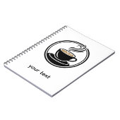 Carnet Spirale Dorée dans les Ténèbres – Design Minimalis (Côté gauche)