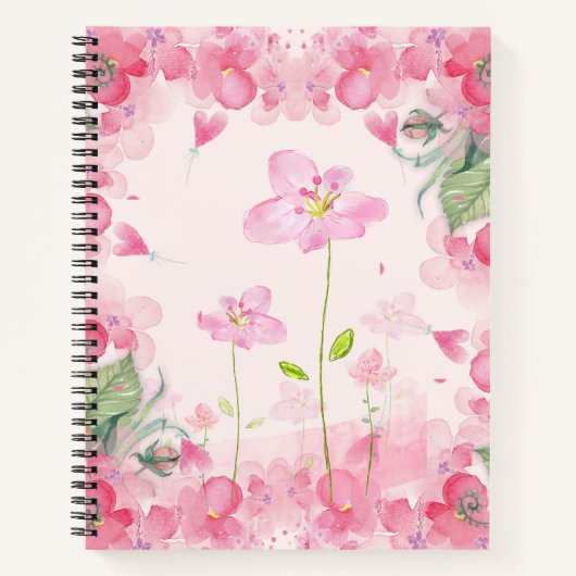 Carnet Spirale du bouquet de printemps (Devant)