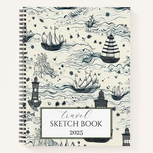 Carnet spirale du carnet de croquis de voyage (Devant)