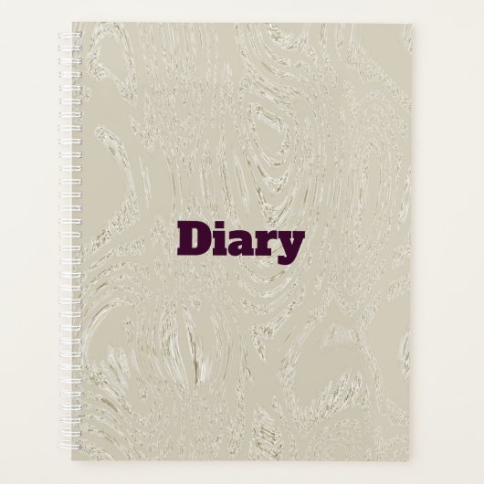 Carnet spirale du journal des glaces beige (Devant)