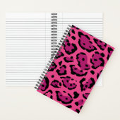 Carnet Spirale Empreinte de léopard rose (À l'intérieur)