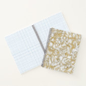 Carnet spirale en marbre écorché d'or (Intérieur)