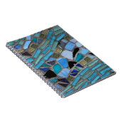 Carnet Spirale en verre de la mer bleue (Côté Droit)