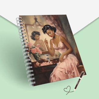 Carnet Spirale Féminin Enchanté et Mélanisé des An