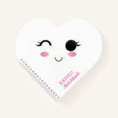 Carnet spirale fillette Kawaii (Devant)