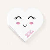 Carnet spirale fillette Kawaii (Devant)