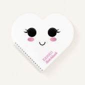 Carnet spirale fillette Kawaii (Devant)