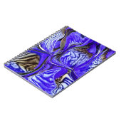 Carnet Spirale Fleur Iris Violet (Côté gauche)