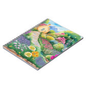 Carnet Spirale florale d'aquarelle de Bridgerton (Côté gauche)