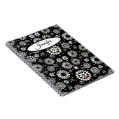 Carnet Spirale Florale Géométrique (Côté Droit)
