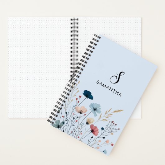 Carnet Spirale florale sauvage (À l'intérieur)