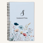 Carnet Spirale florale sauvage (Recto)