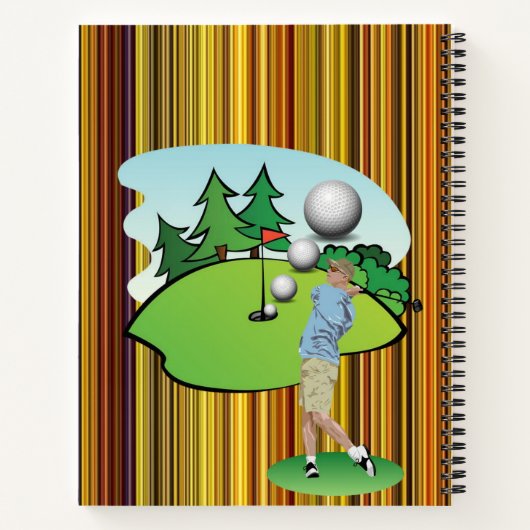 Carnet spirale Golfer Stripe (Dos)