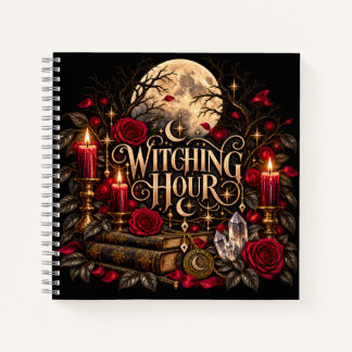 Carnet Spirale Heure Ensorcelante Roses Gothiques